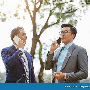 Agents meeting with client